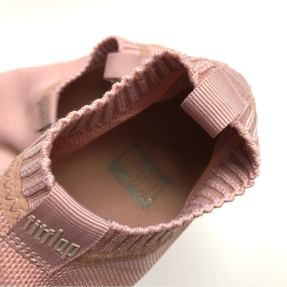 FitFlop ÜBERKNIT Slip On Sneakers Pink - Picture 10 of 12